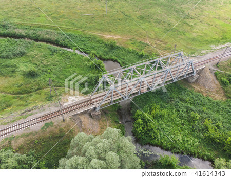 Railway bridge - view from the drone 41614343