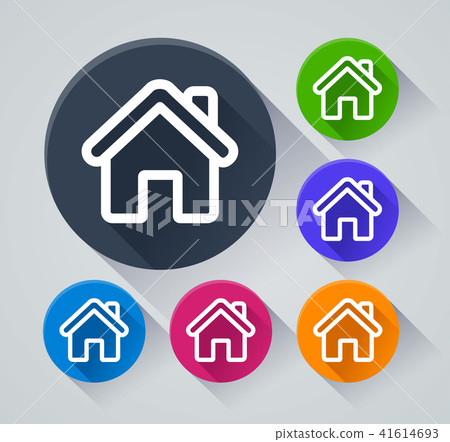 home circle icons with shadow home circle icons with shadow 41614693