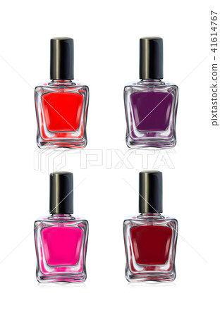 Nail polish bottles on white background vector illustration Nail polish bottles on white background vector illustration 41614767