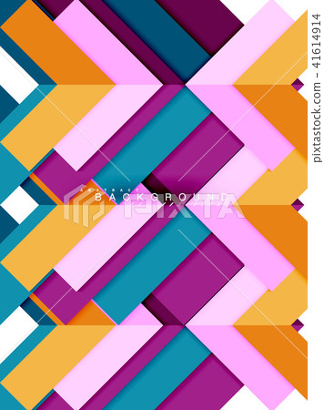 Multicolored abstract geometric shapes, geometry background for web banner 41614914