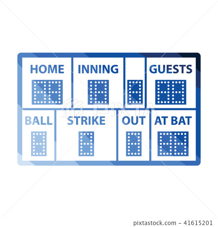 Baseball scoreboard icon Baseball scoreboard icon 41615201