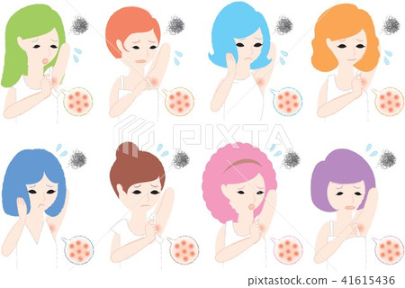 Women suffering from rough skin Women suffering from rough skin 41615436