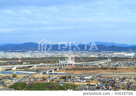 Gifu prefecture Kakamigahara city cityscape Gifu prefecture Kakamigahara city cityscape 41616788