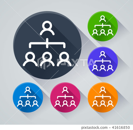 people organization icons with shadow people organization icons with shadow 41616850