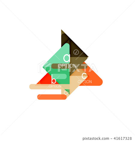 Triangle data visualization design, option infographic layout Triangle data visualization design, option infographic layout 41617328