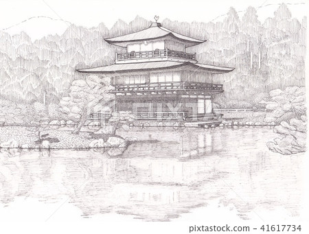 Kinkakuji - Stock Illustration [41617734] - PIXTA