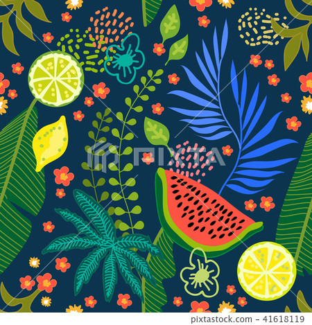 Tropical fruit garden. 41618119