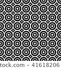 Seamless pattern with black and white circles 41618206