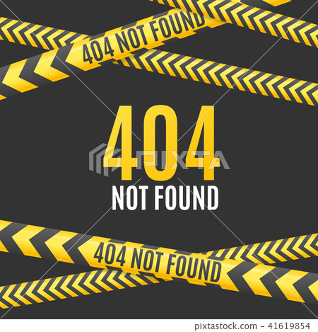 Realistic Detailed 3d 404 Page Background Card. Vector Realistic Detailed 3d 404 Page Background Card. Vector 41619854