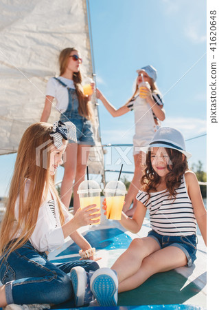 The children on board of sea yacht The children on board of sea yacht 41620648