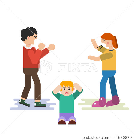 The child suffers when parents quarrel 41620879