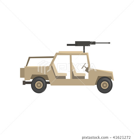 Armored military vehicle, army machine, heavy, special transport vector Illustration on a white 41621272