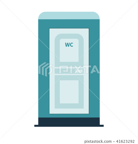 WC cubicle isolated on white WC cubicle isolated on white 41623292