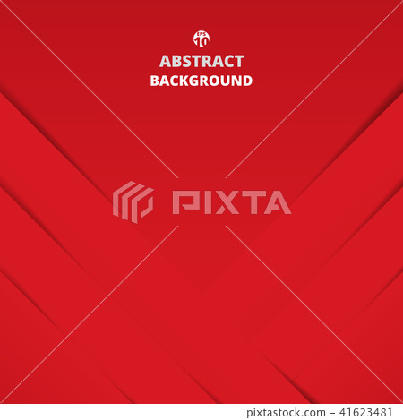Abstract red color paper cut background vector. Abstract red color paper cut background vector. 41623481