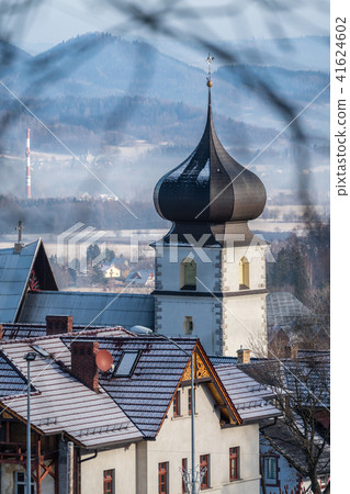 Tower of the catholic church in Karpacz 41624602