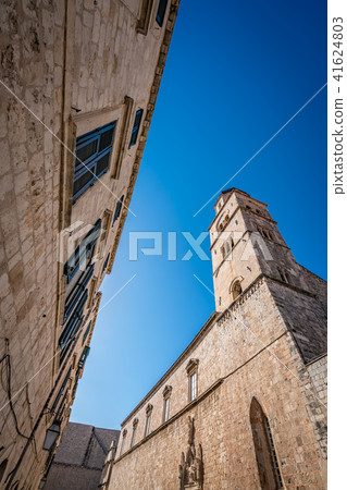 Dominican church bell tower in Dubrovnik Dominican church bell tower in Dubrovnik 41624803