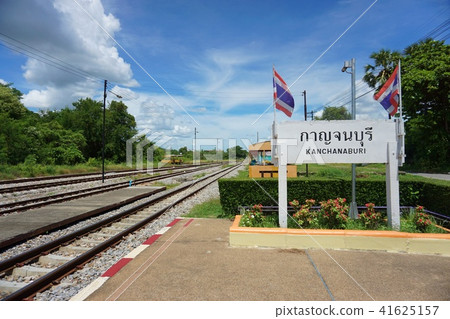 Kanchanaburi train station in Thailand Kanchanaburi train station in Thailand 41625157