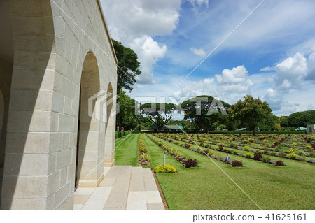 Kanchanaburi war cemetery ( Don Rak ) in Thailand Kanchanaburi war cemetery ( Don Rak ) in Thailand 41625161