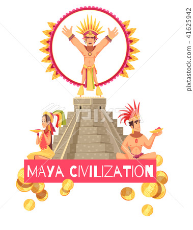 Maya Civilization Illustration 41625942