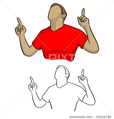 half portrait male soccer player celebrating goal 41626186