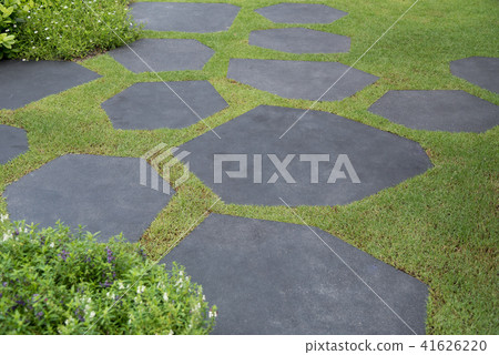 Texture or pattern of paving walkway. 41626220