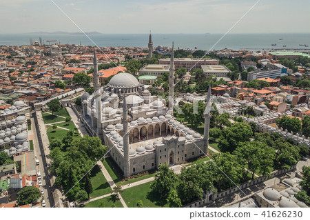 Aerial view of Suleymaniye Mosque 41626230