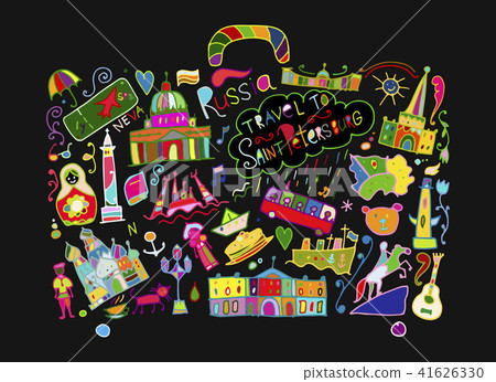 Travel to Saint Petersburg, sketch for your design Travel to Saint Petersburg, sketch for your design 41626330