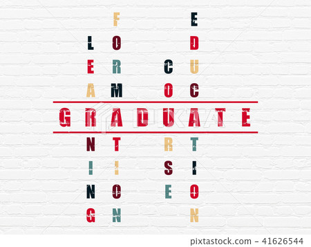 Learning concept: Graduate in Crossword Puzzle Learning concept: Graduate in Crossword Puzzle 41626544