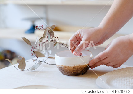 natural herbal eco rustic decor craft crockery 41628730