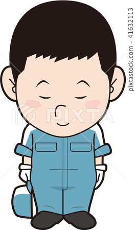 鞠躬的男技工 41632113