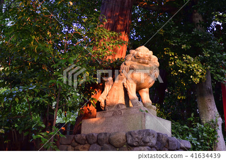 Awada Shrine Guardian dog 41634439