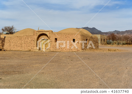 Traditional Iranian adobe village Isfahan province Traditional Iranian adobe village Isfahan province 41637740