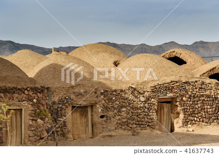 Traditional Iranian adobe village Isfahan province Traditional Iranian adobe village Isfahan province 41637743