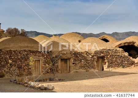Traditional Iranian adobe village Isfahan province Traditional Iranian adobe village Isfahan province 41637744