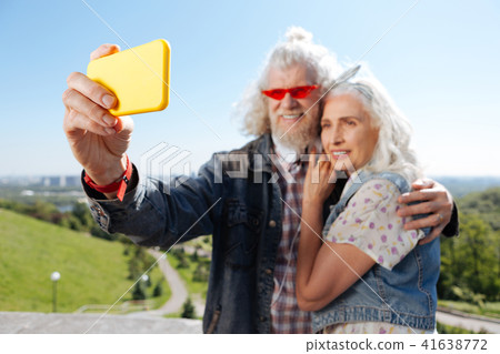 Selective focus of a modern smartphone 41638772