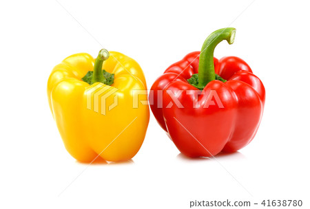 sweet pepper on white background sweet pepper on white background 41638780