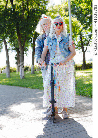 Happy cheerful couple enjoying their time Happy cheerful couple enjoying their time 41638782