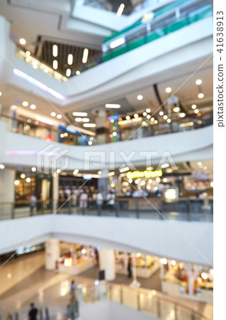 Abstract blur shopping mall background - Stock Photo [41638913] - PIXTA