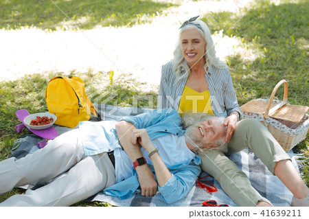 Nice cheerful man feeling happy 41639211