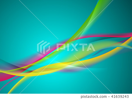 Abstract vibrant shiny waves elegant background - Stock Illustration ...