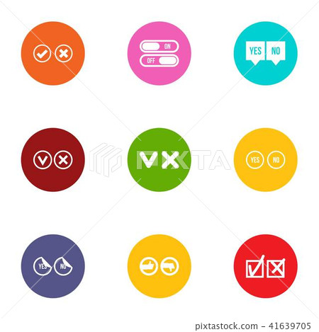 Selection icons set, flat style Selection icons set, flat style 41639705