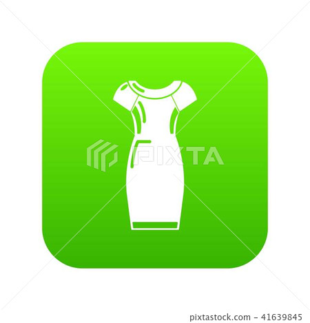 Dress icon green vector 41639845