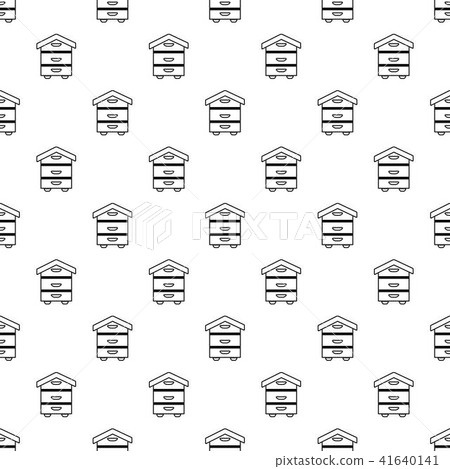 Wood beehive pattern vector seamless Wood beehive pattern vector seamless 41640141