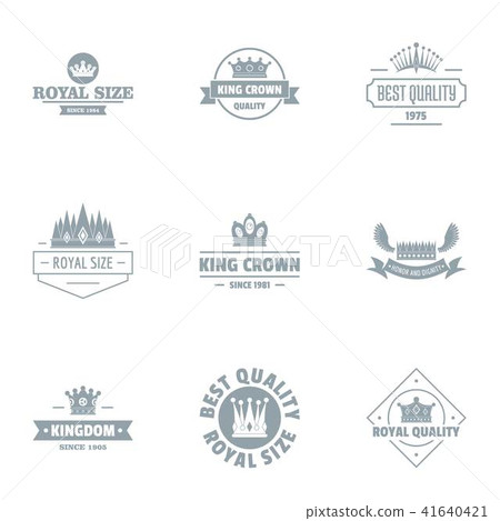 Fine quality logo set, simple style - Stock Illustration [41640421] - PIXTA