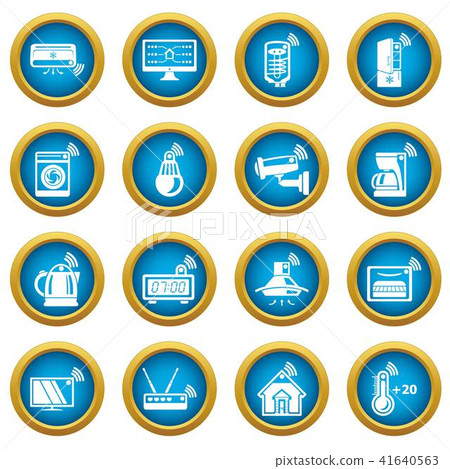 Smart home icons set, simple style - Stock Illustration [41640563] - PIXTA