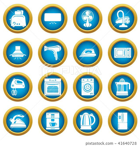 House appliance icons set, simple style House appliance icons set, simple style 41640728