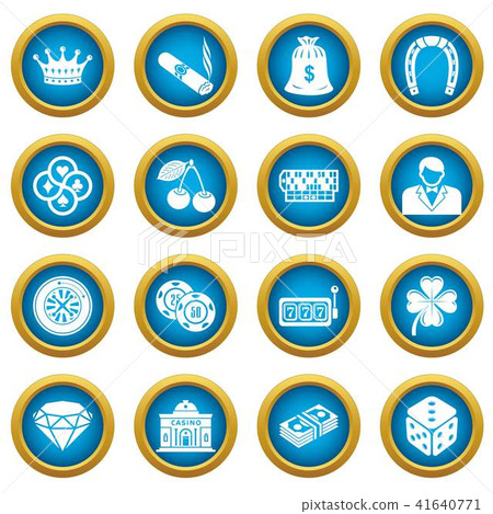 Casino icons set, simple style Casino icons set, simple style 41640771