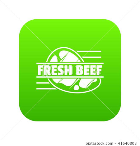 Fresh beef icon green vector Fresh beef icon green vector 41640808