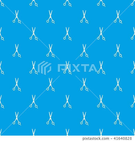 Scissors pattern vector seamless blue Scissors pattern vector seamless blue 41640828