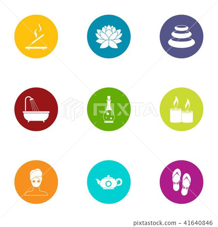 Transformation icons set, flat style Transformation icons set, flat style 41640846